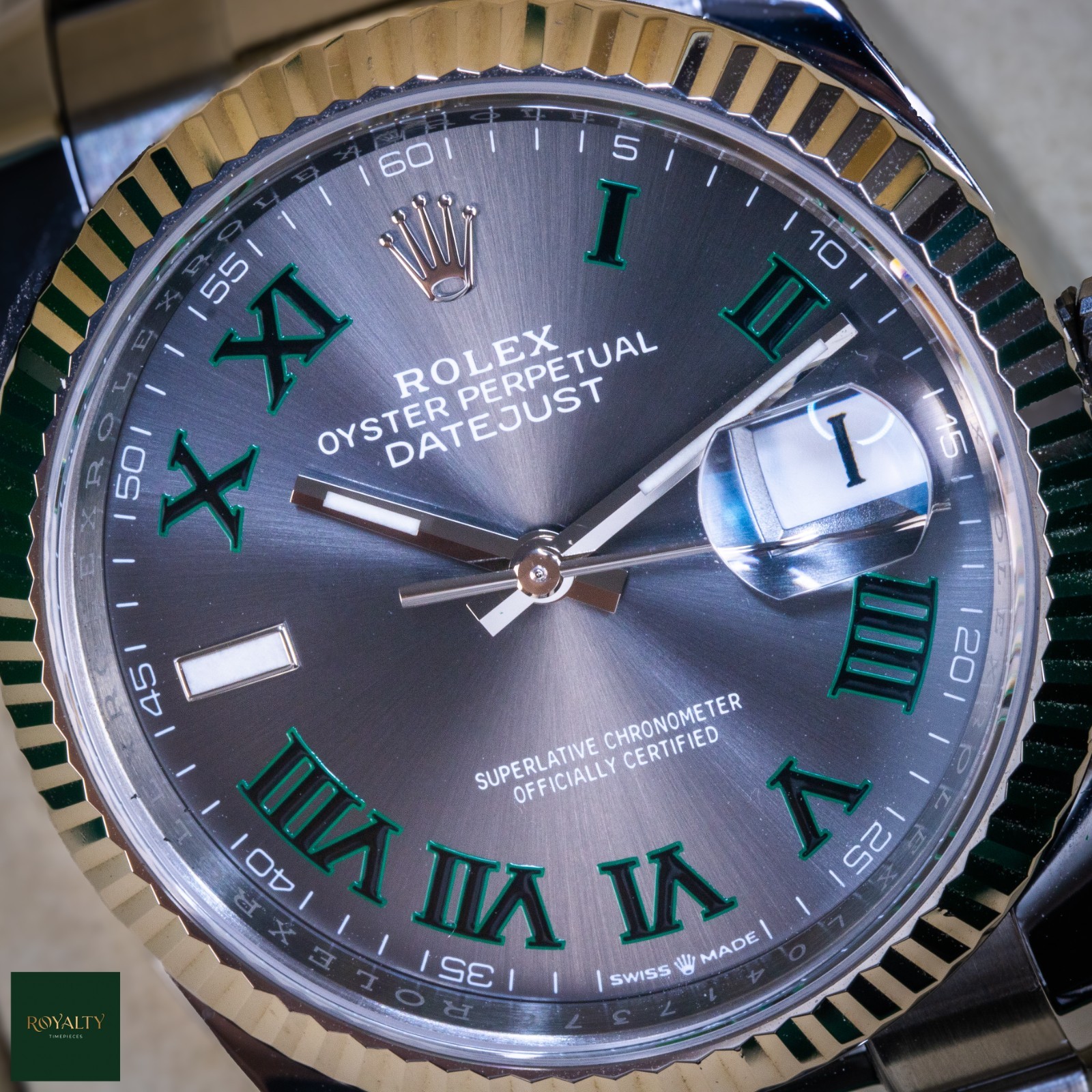 Rolex Datejust 36 126234 Wimbledon Dial Fluted Bezel Oyster 2025 Box and Papers