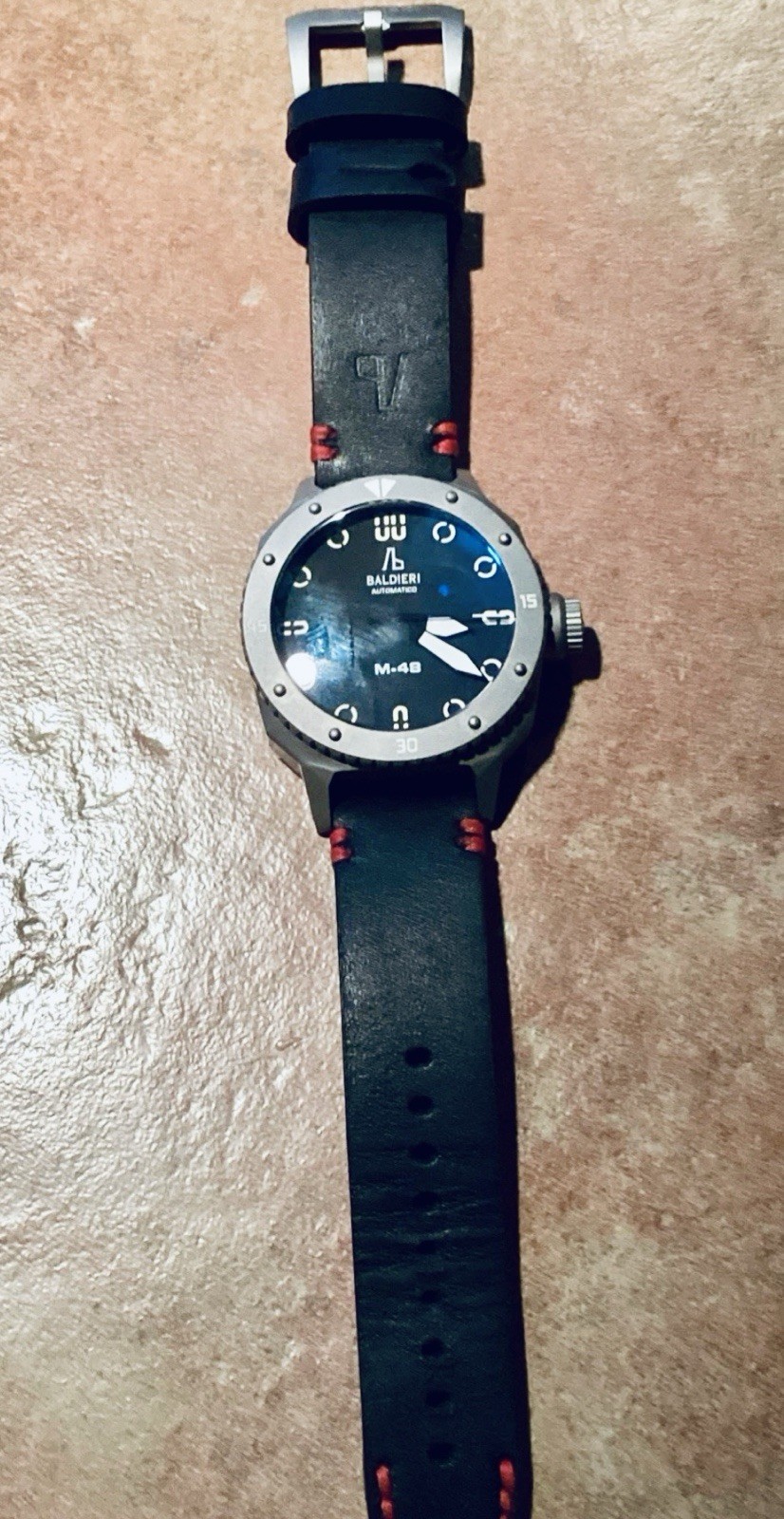 Baldieri MAGNUM M48 INOX AB0061SS-BKD Limited 055/150 WR 30ATM Swiss Automatic