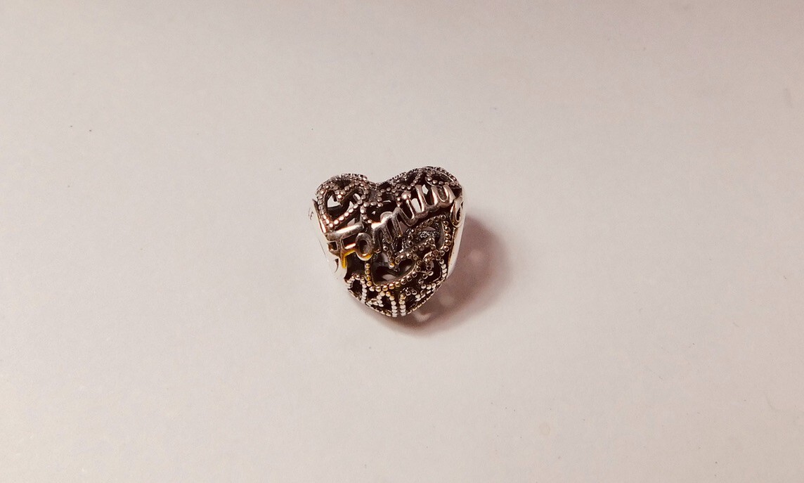 Authentic Pandora Charm, Family Heart, #798571C00