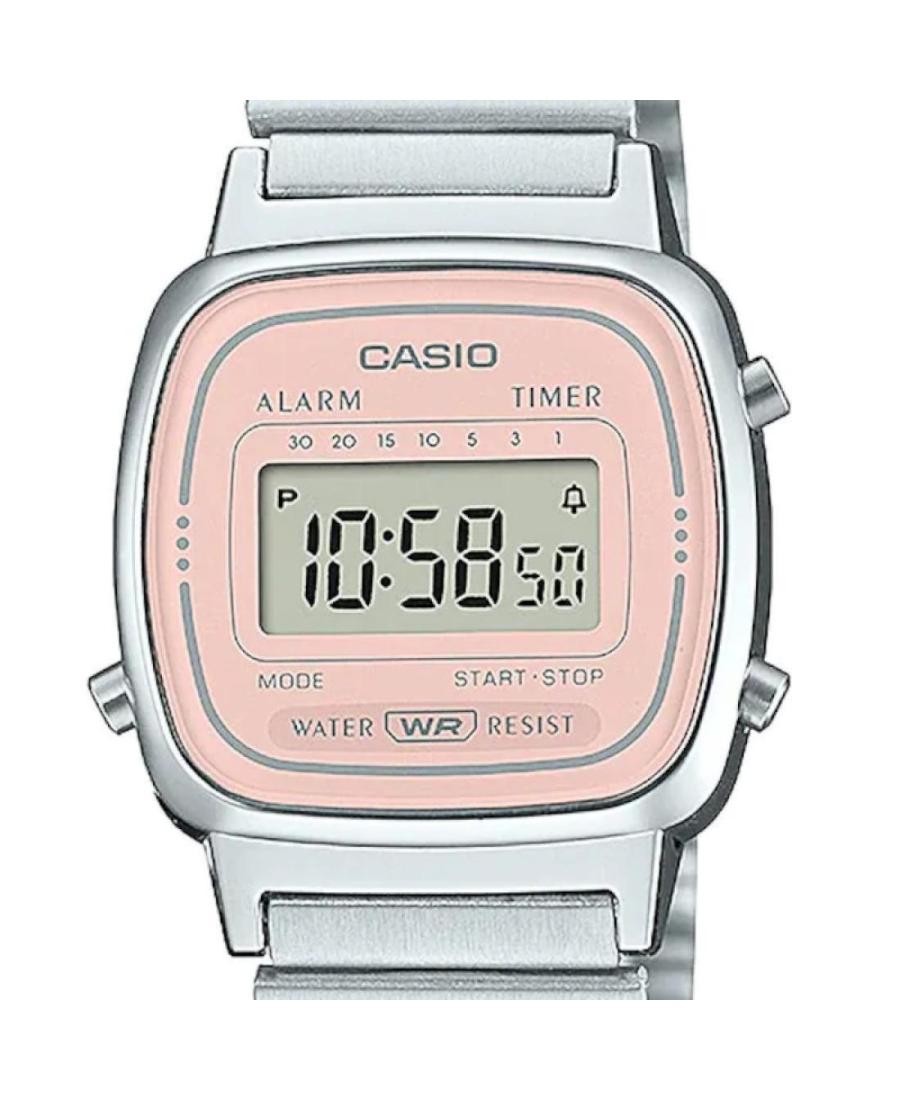 CASIO Women Digital Quartz Casual Watch Classic Dress Silver color Dial Waterpro