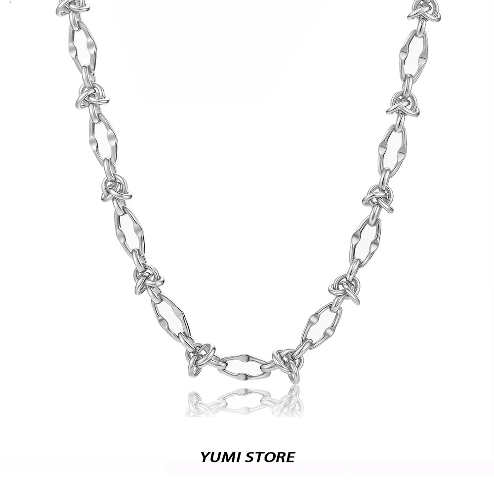 New Hip Hop Thorn Knot Necklace For Man Woman Non Fading Titanium Steel Clavicle