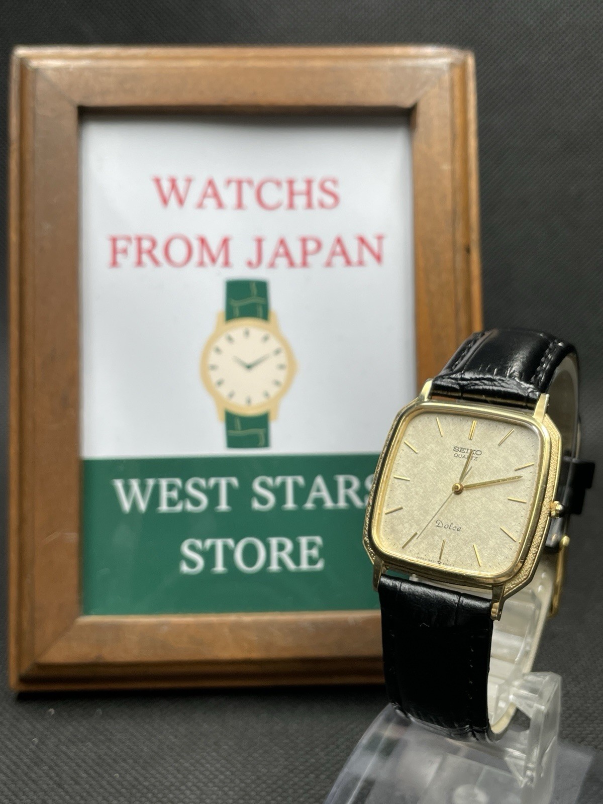 [Very good] Vintage SEIKO Dolce 9531-5000 Gold Quartz Men’s Watch JAPAN
