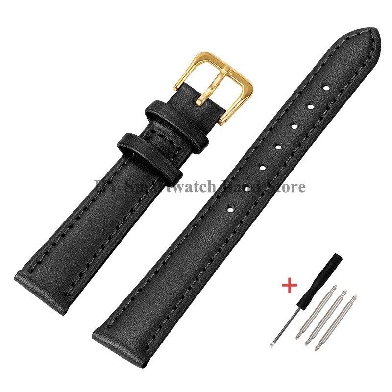 12mm 14mm 16mm 17mm 18mm 20mm 22mm 24mm Genuine Leather Watch Band Strap Bracele