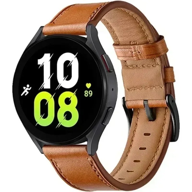 20mm 22mm Classic Leather Watch Band Strap Quick Release Wristband