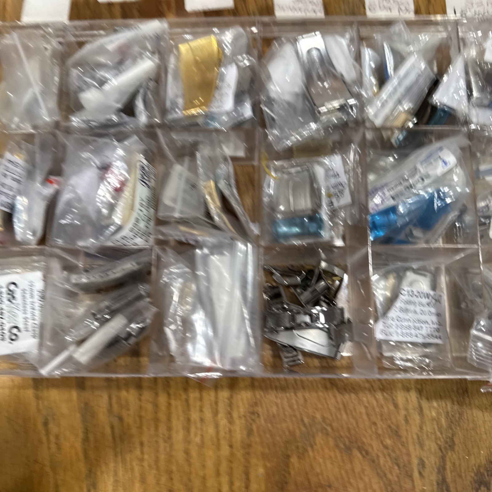 3 Vintage Watches And Huge Watch Band Repair Lot, See Description And Photos