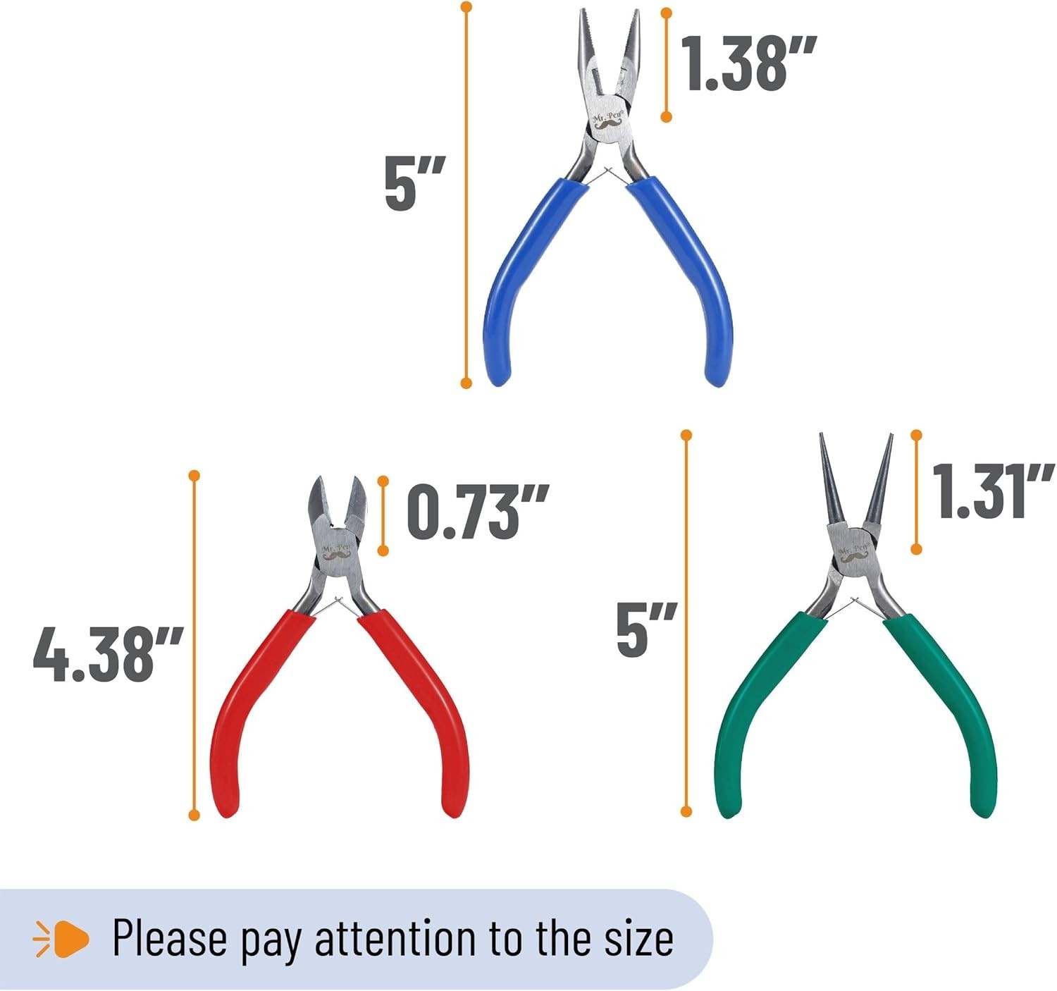 Ergonomic Jewelry Pliers Set – 3 Essential Tools for Crafting & Earring Making
