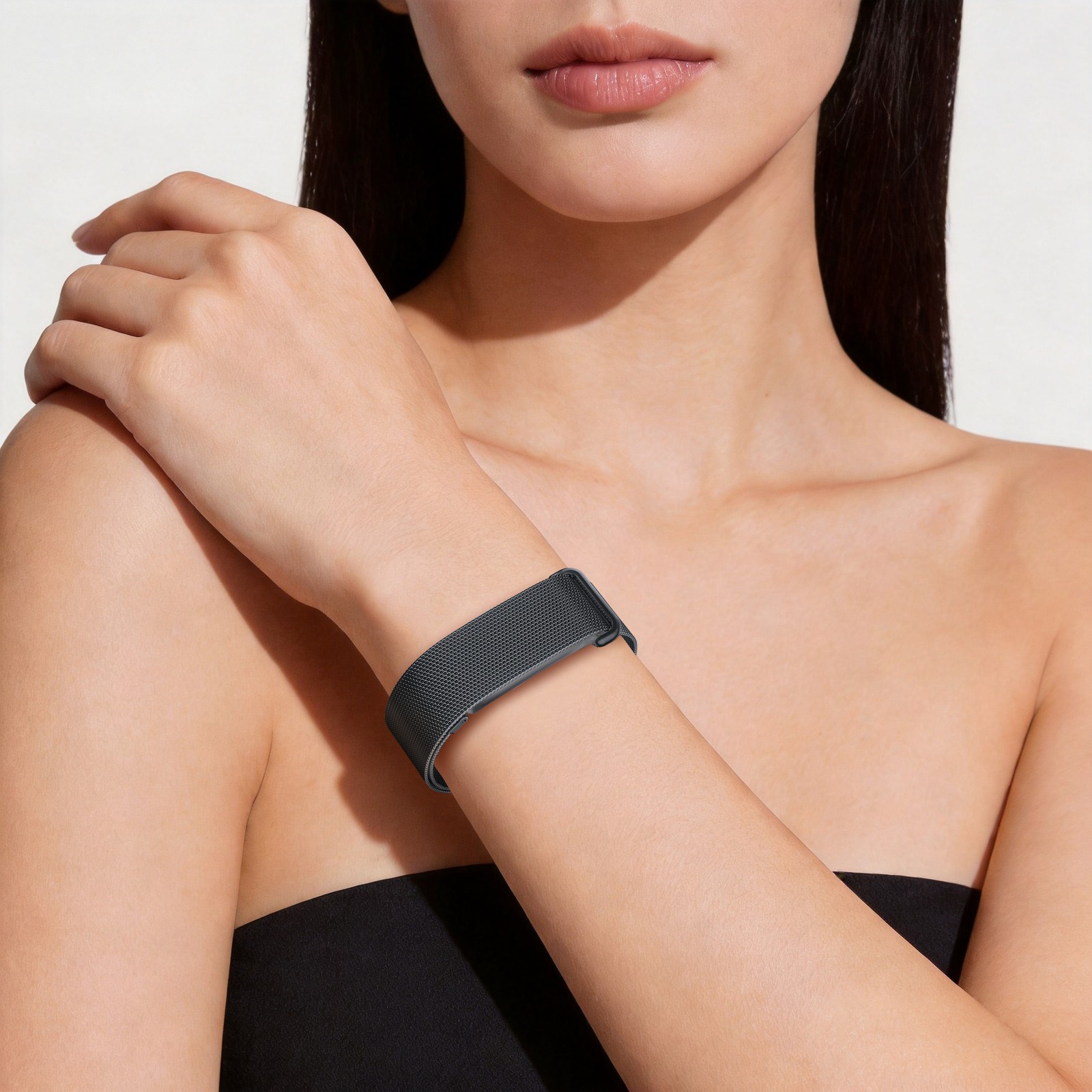 For Google Fitbit Air 2026 Stainless Steel Magnetic Band Adjustable Metal Strap