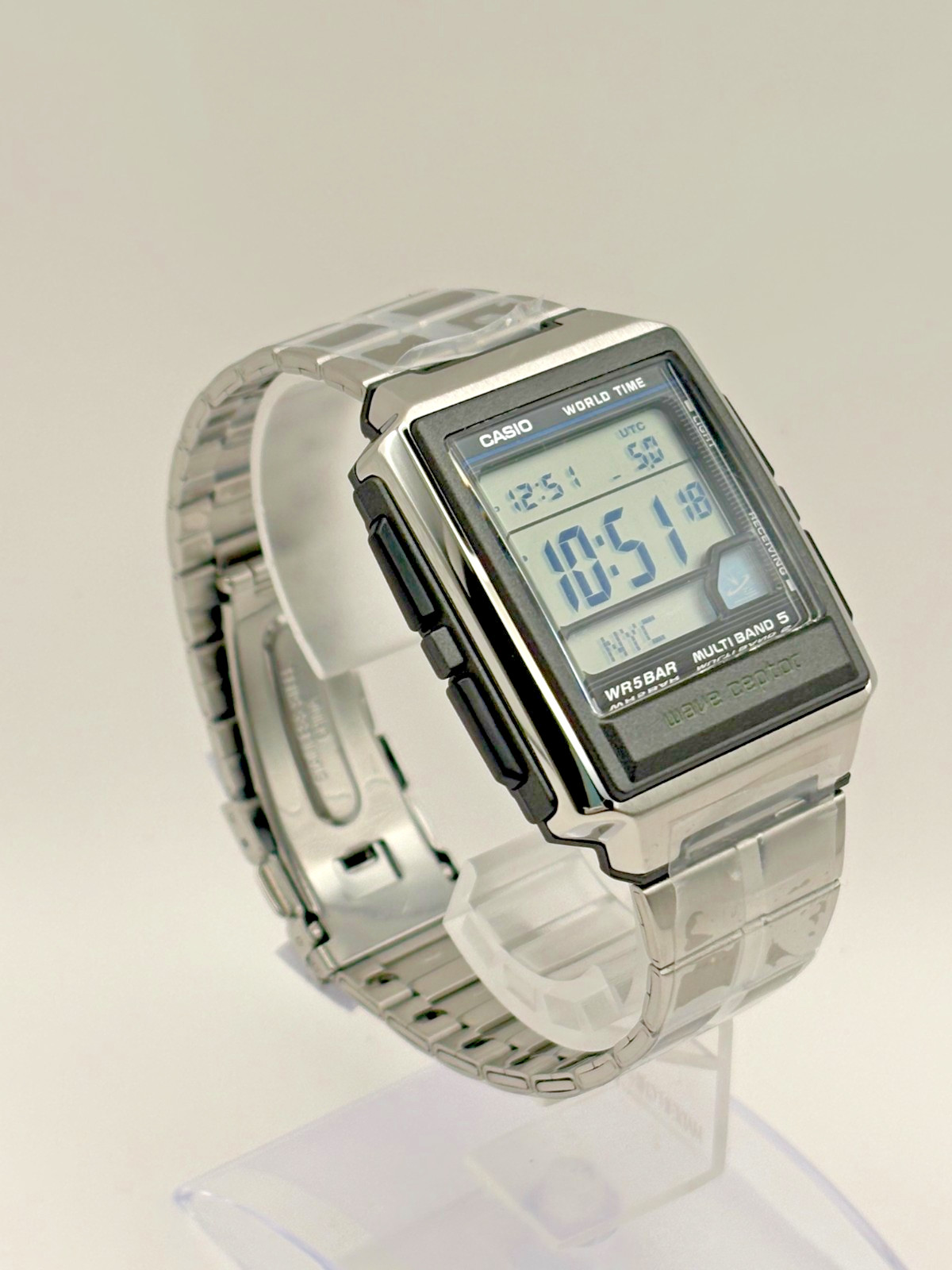CASIO WV-59RD-1AJF Wave Ceptor Radio Controlled Watch Silver Men’s Wristwatch