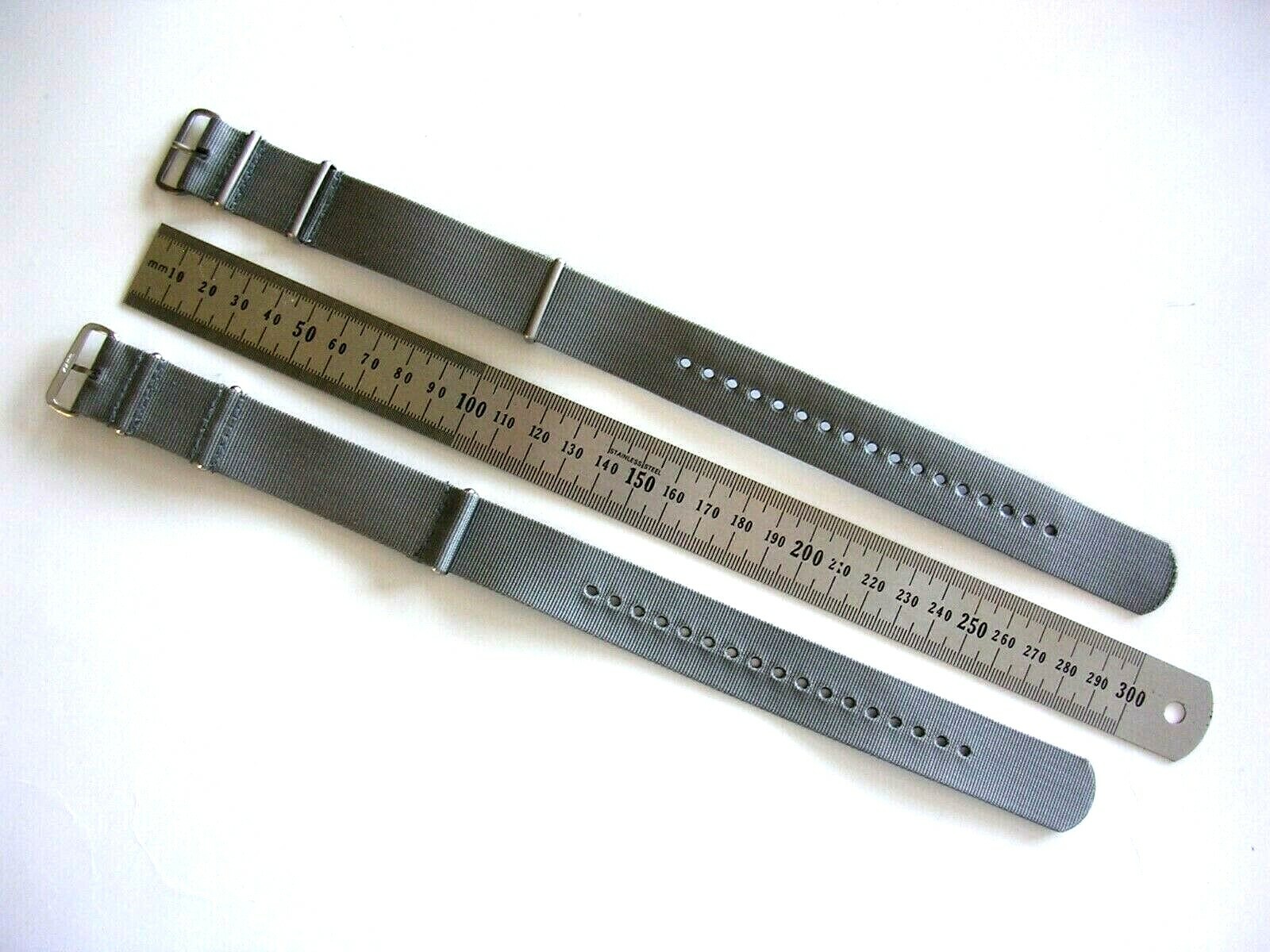 Grey NATO G10 strap Ballistic nylon military Mil Spec MoD watch band USA seller