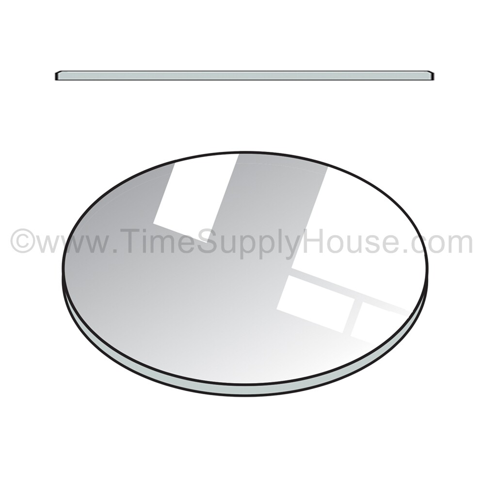 NEW ROUND 3MM THICK FLAT WATCH MINERAL GLASS CRYSTAL REPLACEMENT SIZE 16MM-50MM