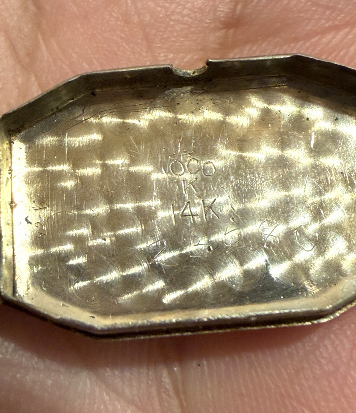 1920’s LADY IOCO 14K WHITE GOLD & SAPPHIRE WATCH W/ ORIGINAL 1/20 GF BAND -RARE!