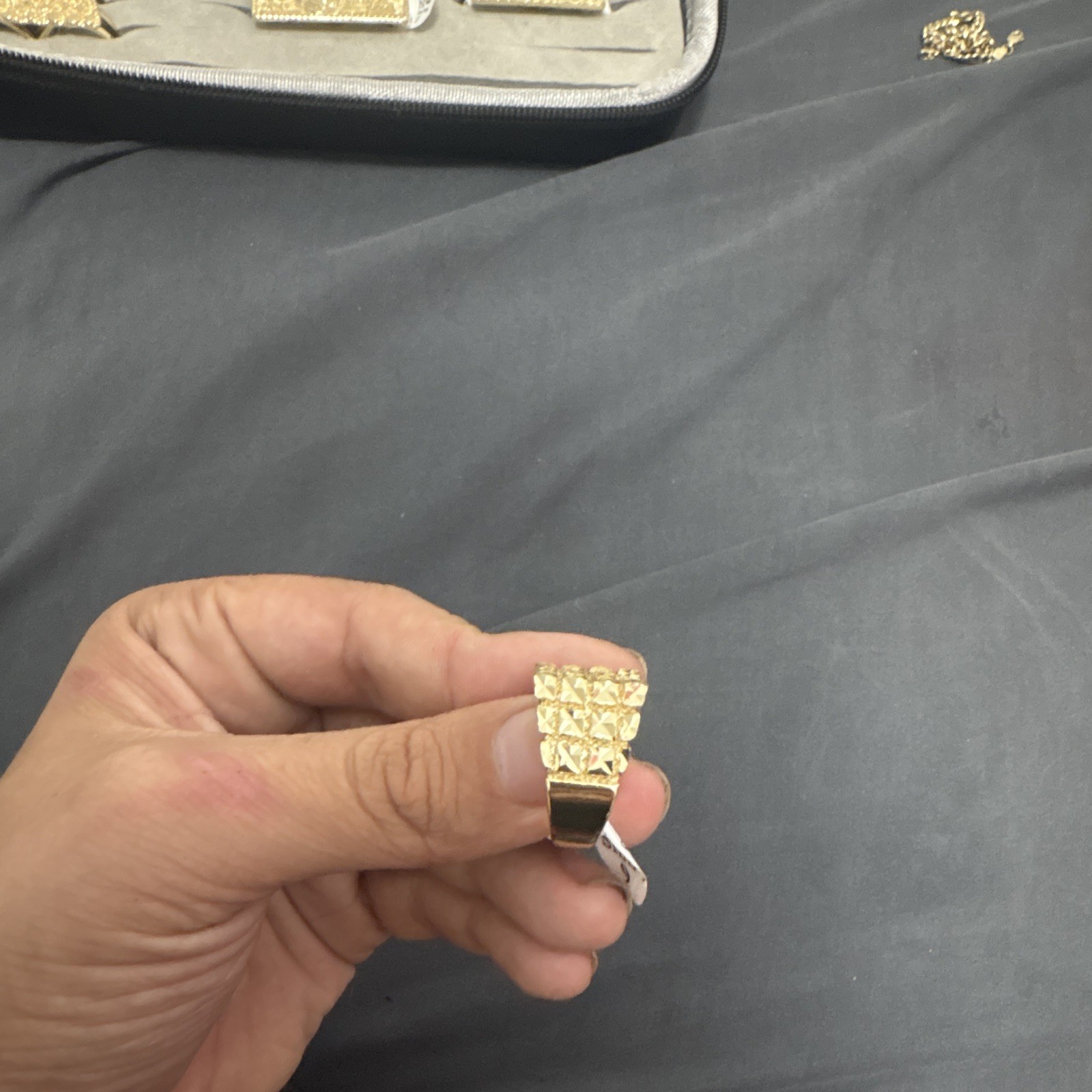 GOLD DIPPED nugget ring size 9