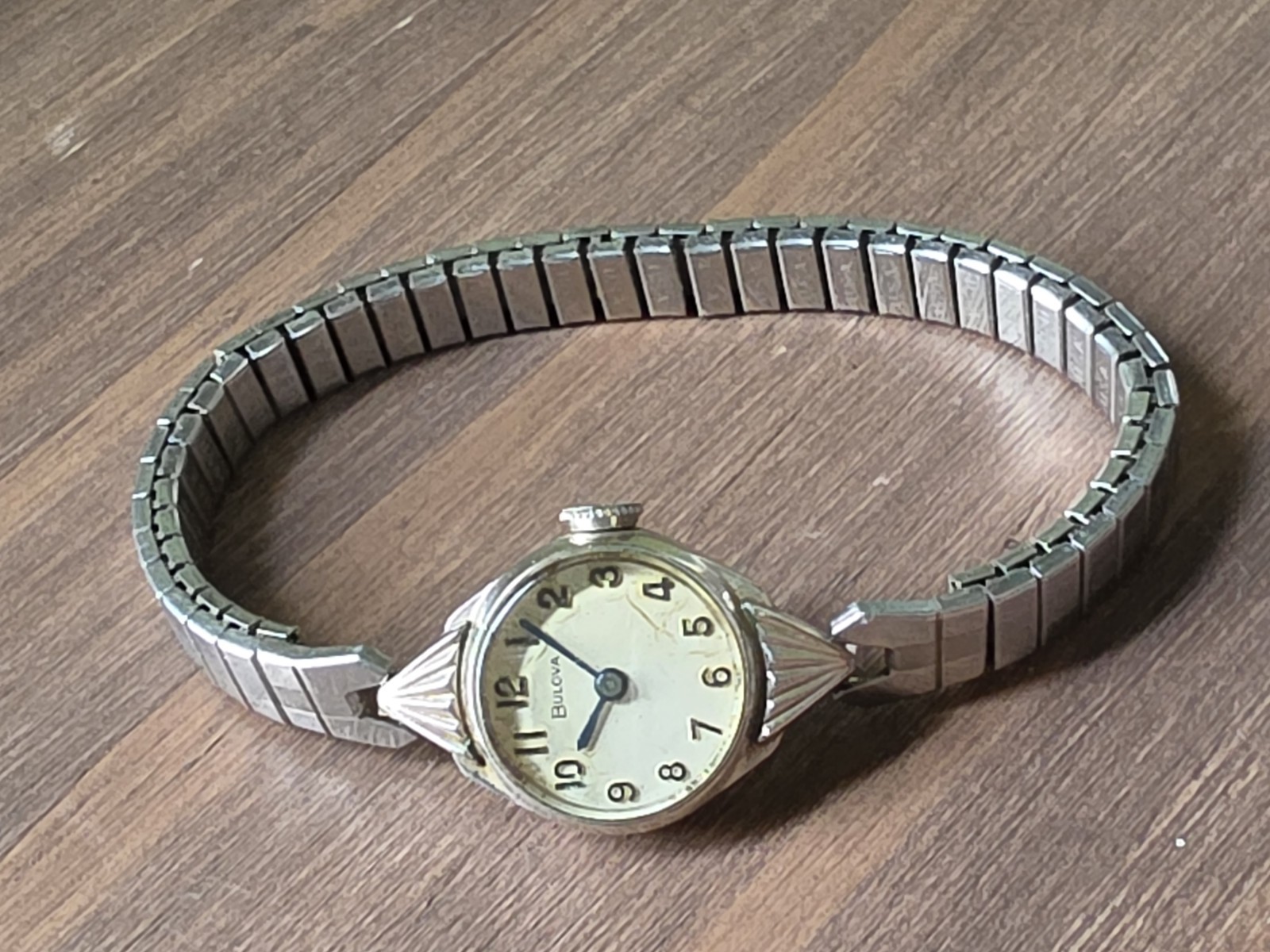 Vintage Ladies 10K RGP Bulova Wind Up Watch *Not In Working Condition*