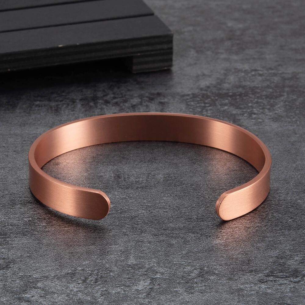 2× Pure Copper Magnetic Bracelet Arthritis Therapy Energy Bangle Pain Relief USA