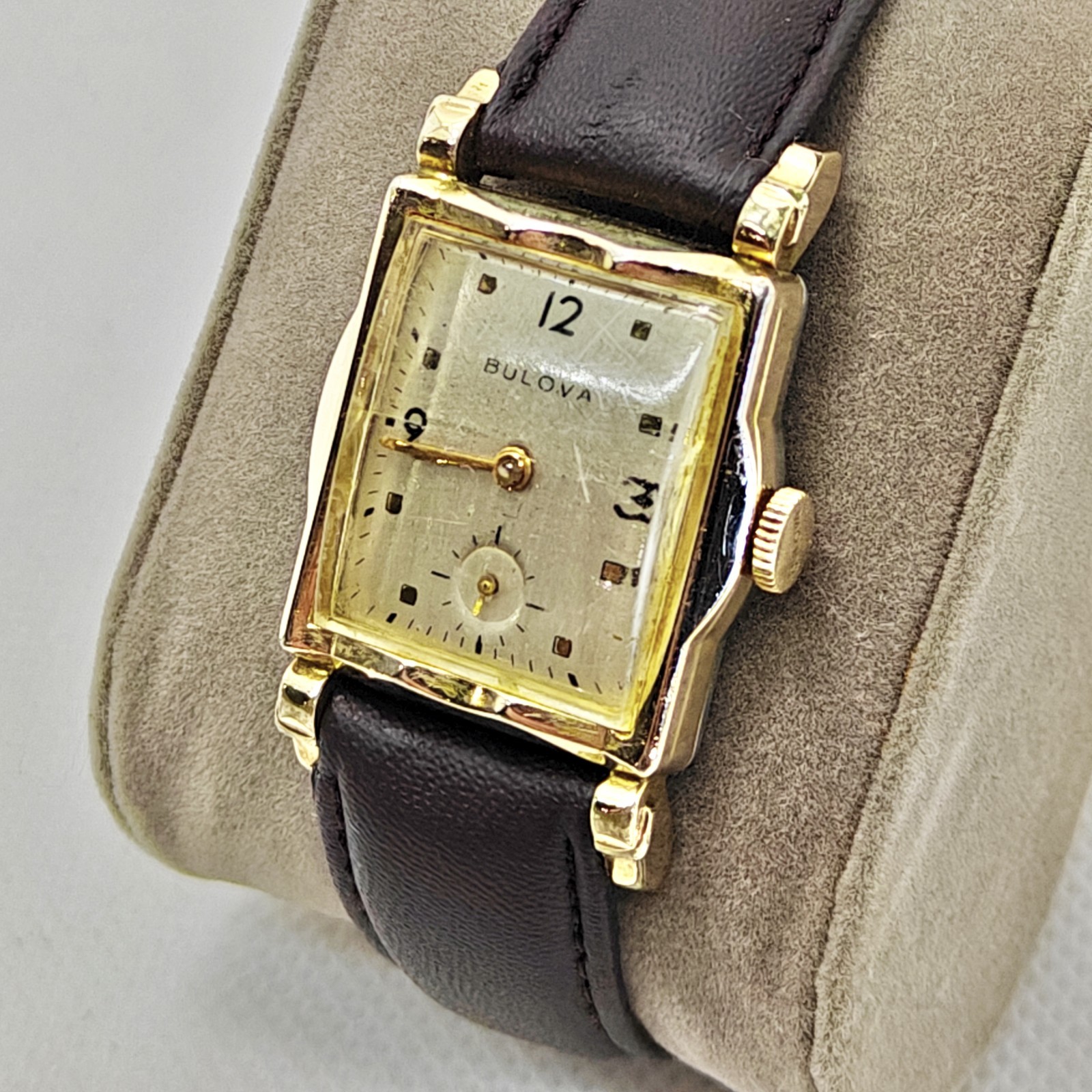 Vintage 1956 Bulova Ambassador F Men’s 17J Gold Filled Watch 10BM