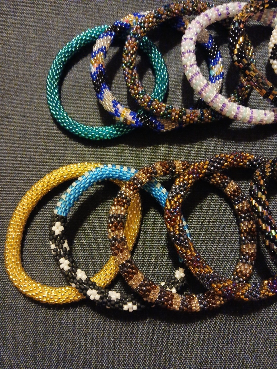 Lot Of 12 Roll On Bracelets Nepal Aid Through Trade (lot #25)