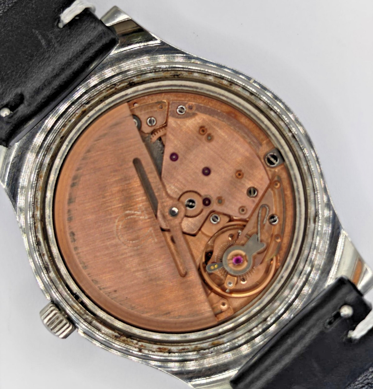 Vintage Omega Genève 166.0168 Automatic Cal 1012 Large 36mm Steel Date