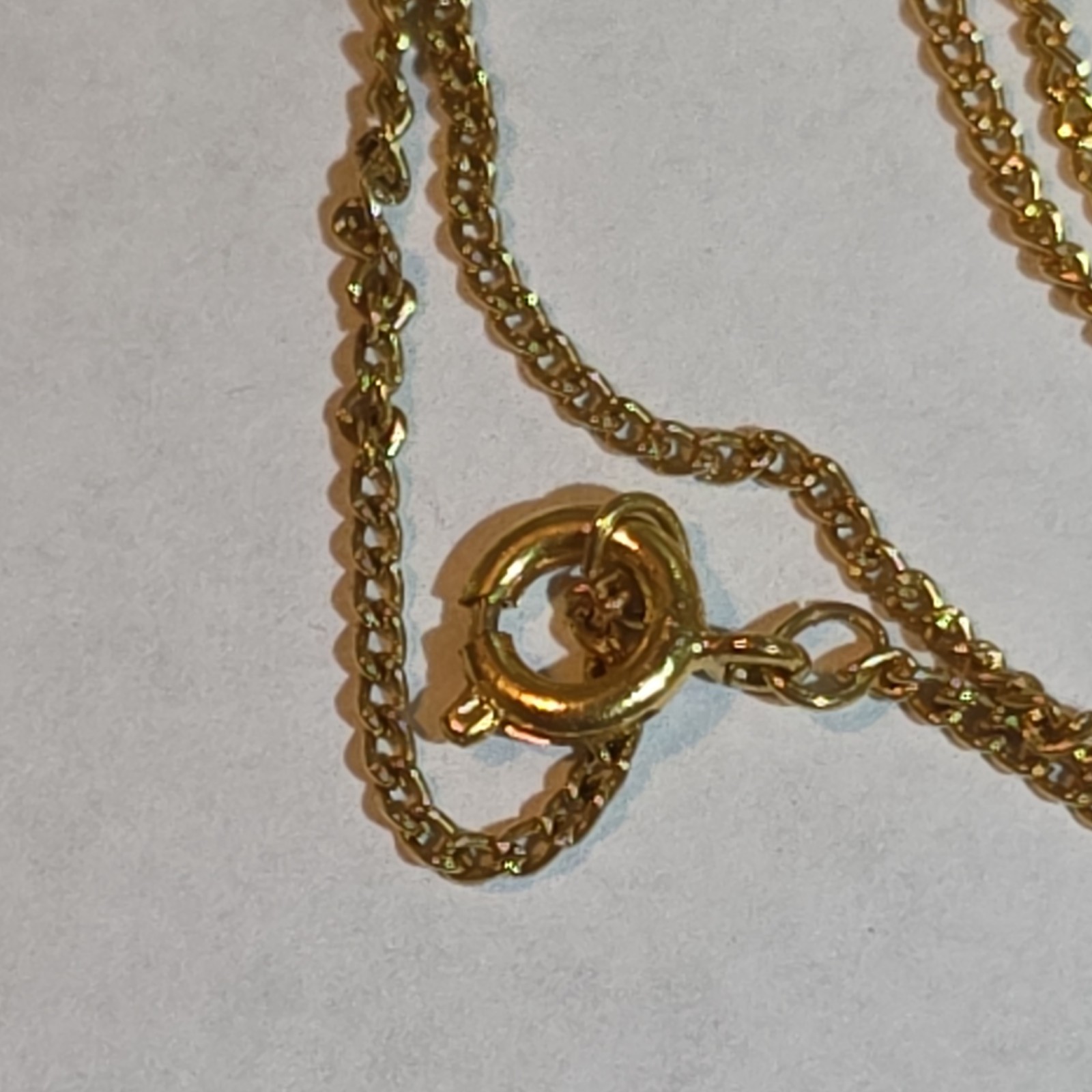 Gold Tone Chain Necklace Purple Round Crystal Flower Charm Pendant