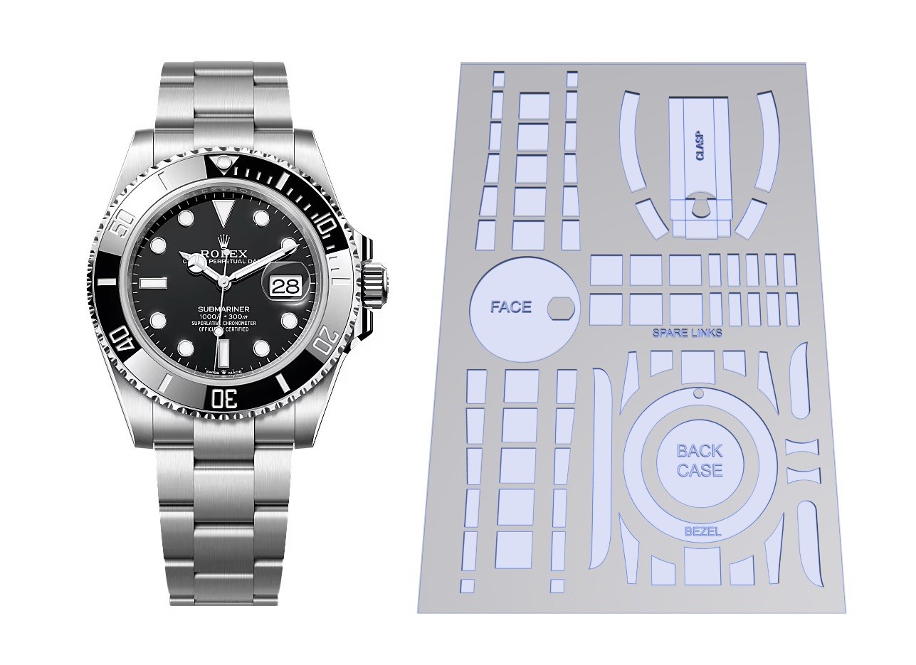 Watch Film Protection Kit for Rolex Submariner 41mm -models Nov 2020-now