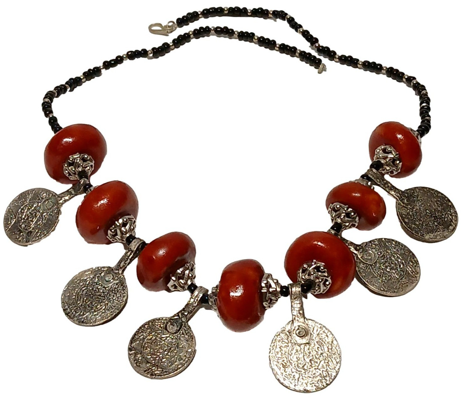 Handmade African Berber Moroccan Amber Necklace