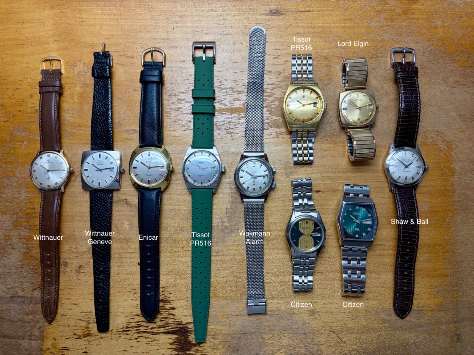 Amazing! Vintage Watches Lots – All Running – Great Deal!