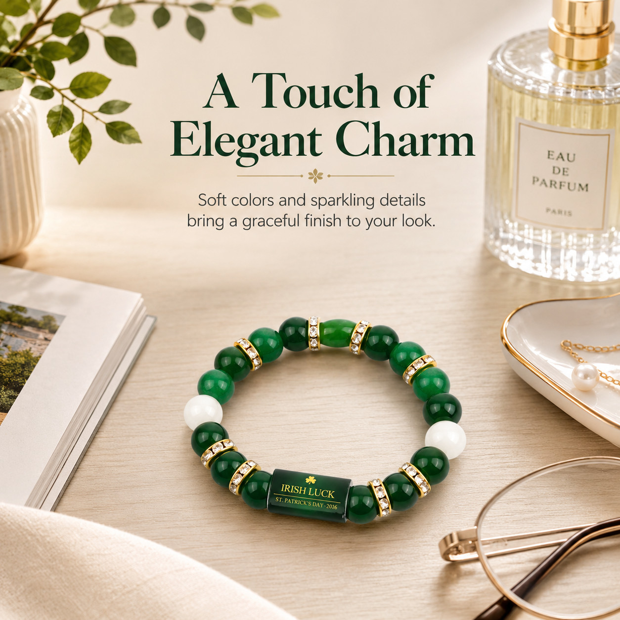 Irish Luck Bracelet – Money Attract Wealth,Abundance and Perfect Good Luck Gift
