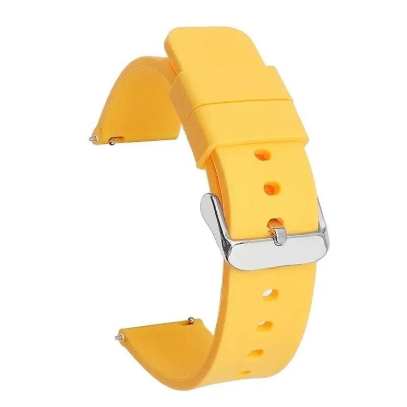 Silicone Watch Strap 14mm 16 18 19 20mm 21 22mm 24mm Waterproof Soft Rubber Band