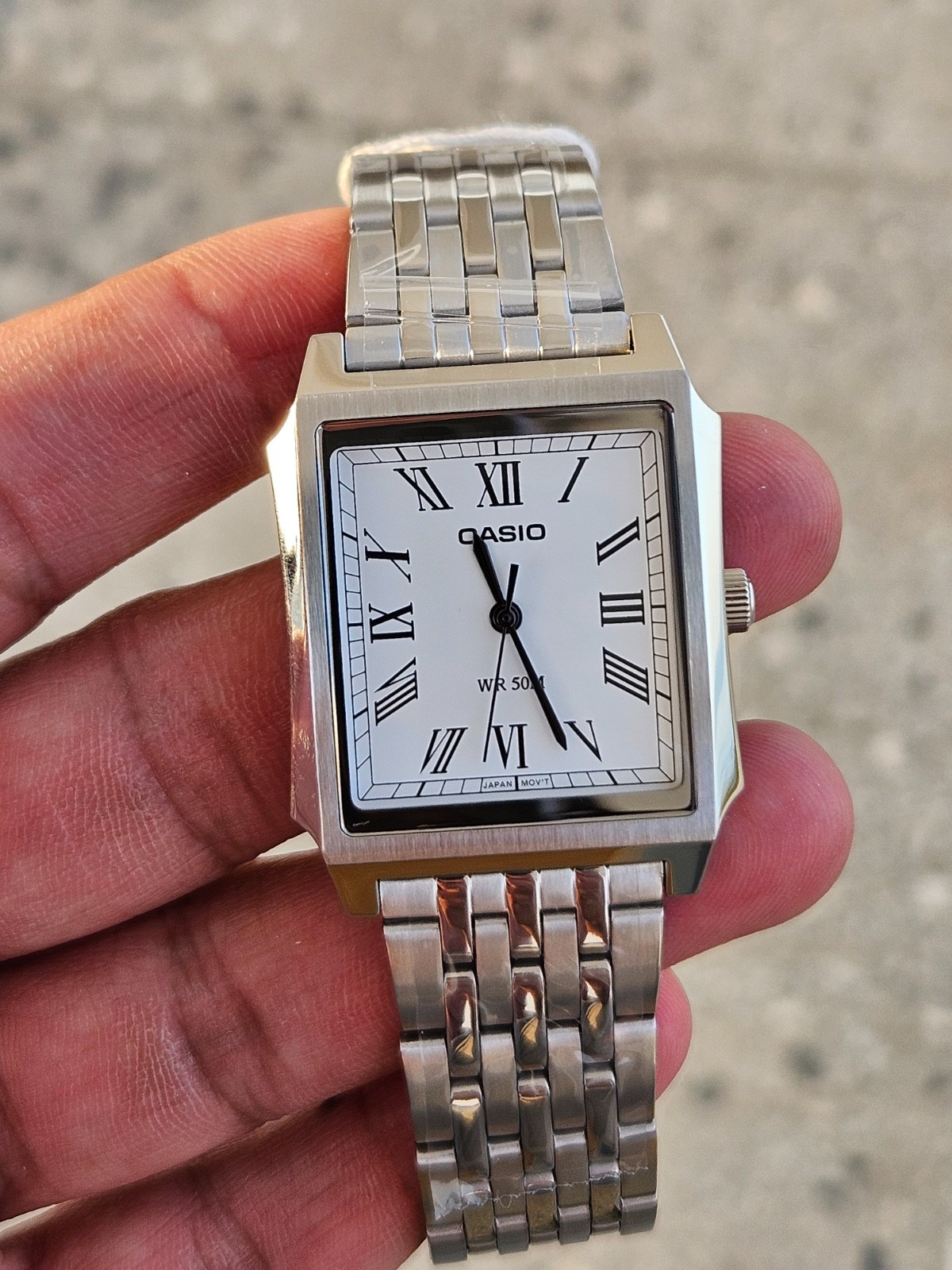 Casio MTP-B190D-7BVDF Men’s Watch Square Case Roman Dial WR50M Original New