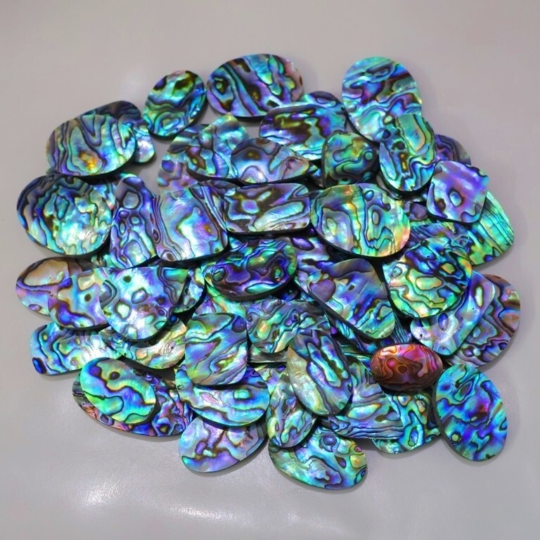 250 Crt WHOLESALE LOT MERMAID ABALONE SHELL CABOCHON GEMSTONE AAAA