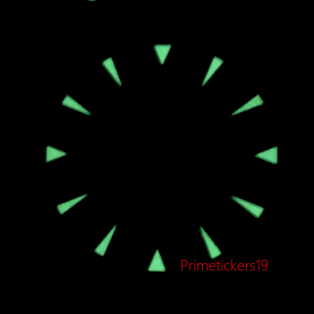 33.4mm Black/Blue/White Watch Dial Hands Set Green Lume Fit NH35 NH36 MIYOTA82