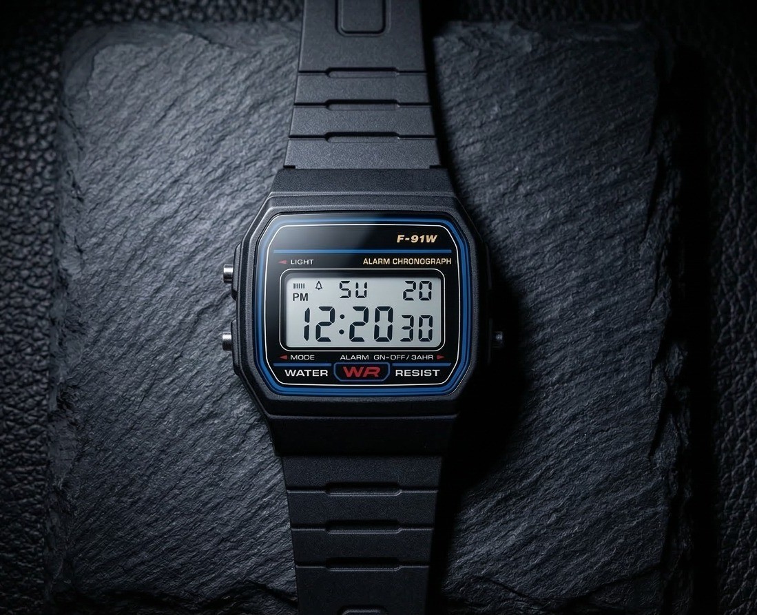 F91W Classic Digital Watch Resin Strap Stopwatch Chronograph Sport Men