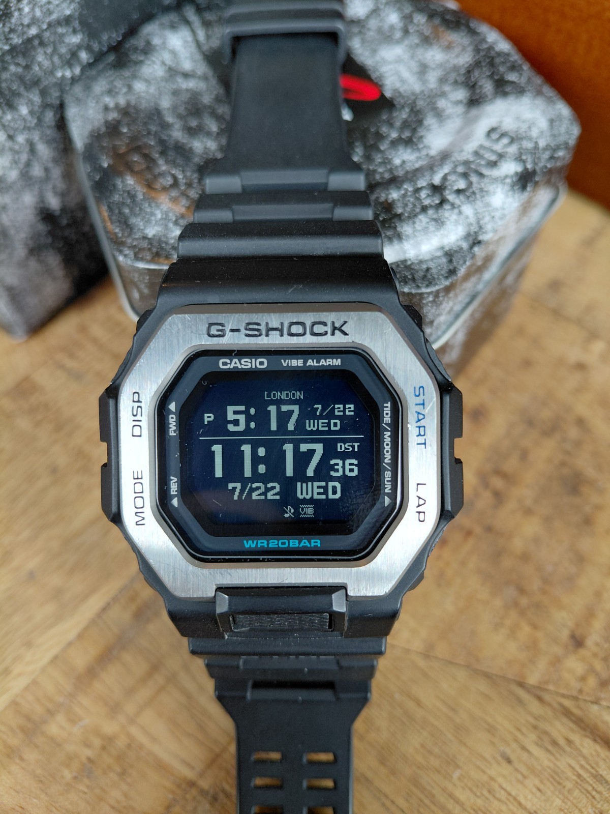 Casio G-SHOCK GBX-100-1CR G-lide Stainless Steel Bezel