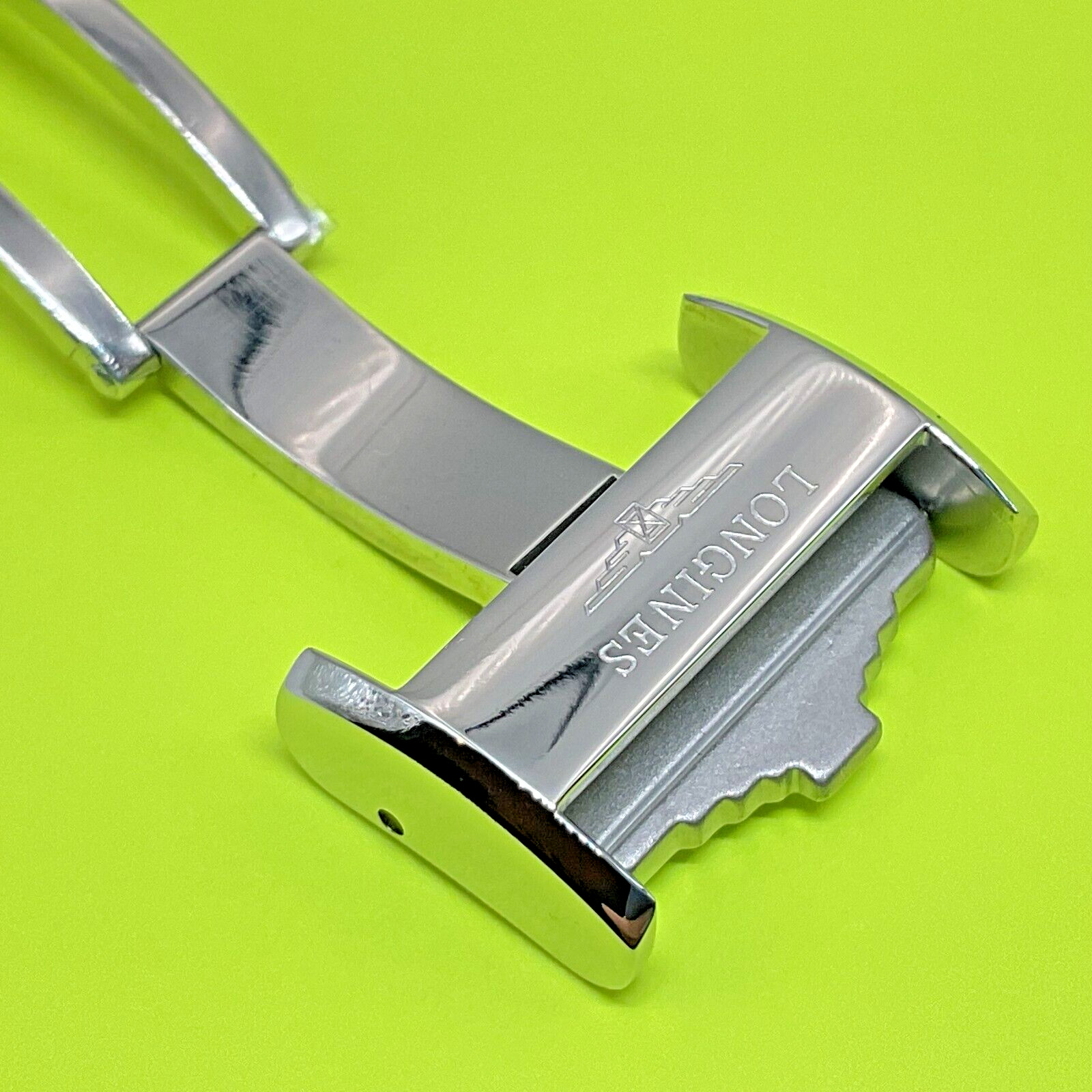 NEW GENUINE LONGINES 18MM DEPLOYMENT CLASP BUCKLE STAINLESS STEEL L639119706