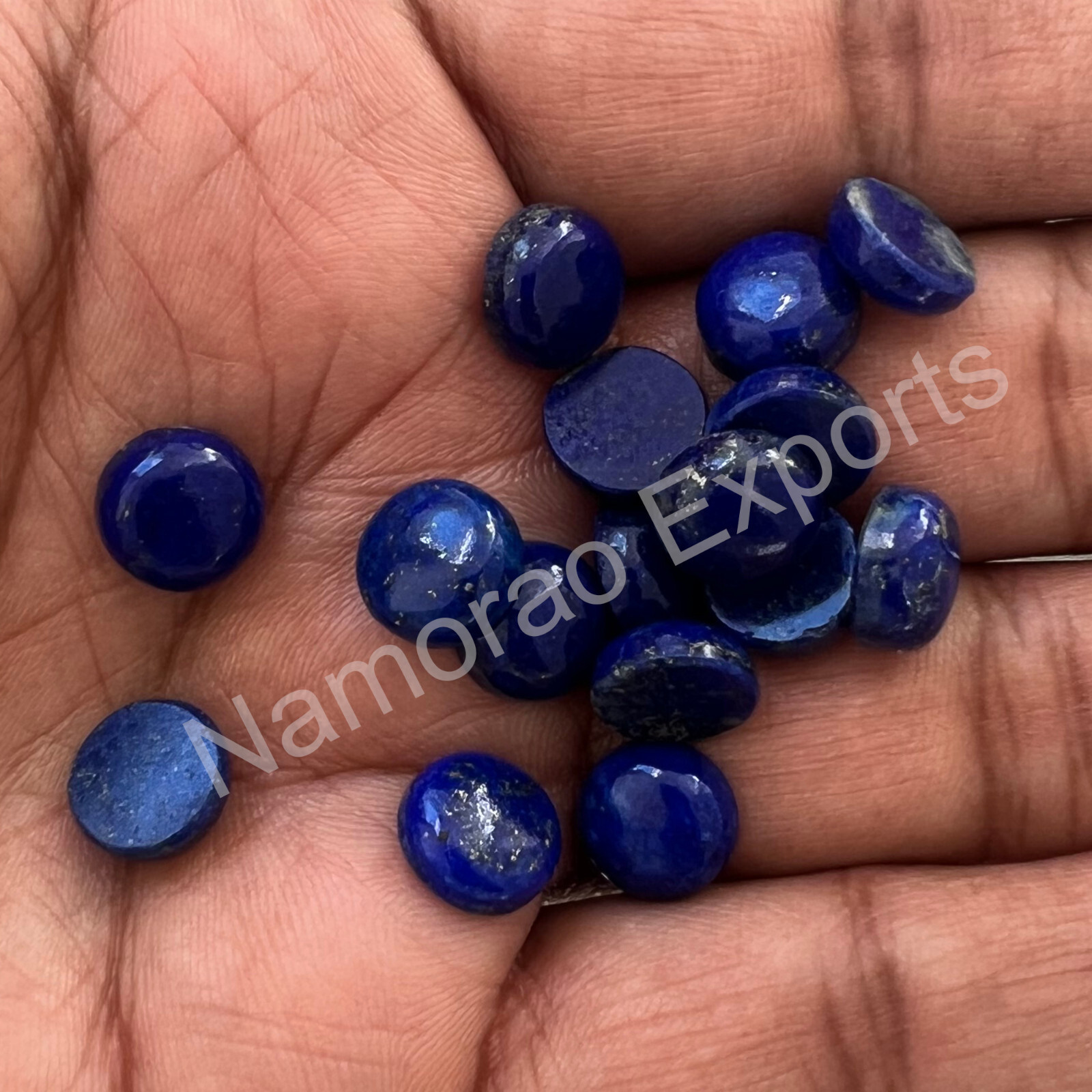 Natural Lapis Lazuli Round 3 mm to 20 mm Cabochon Loose Gemstone Lot