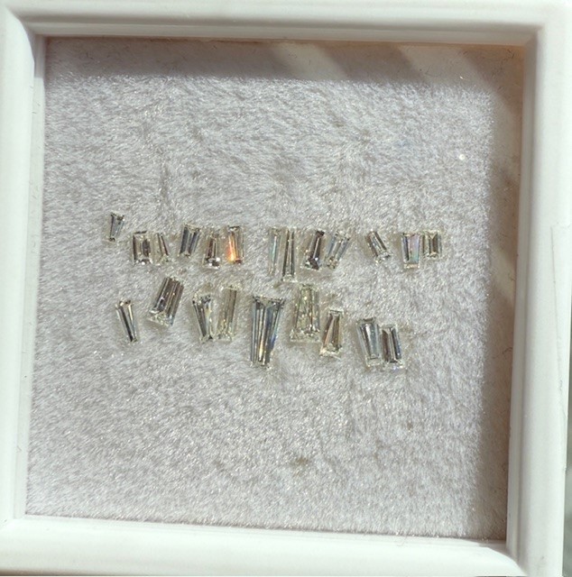 Lot Tapered Baguette Diamonds Natural Untreated Earth Mined H-J VVS1-SI1 1.80ct