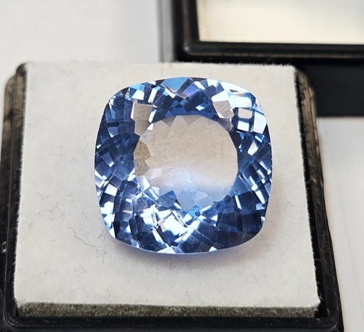 VVS Quality Sapphire Blue Cushion Cut 10-12 Ct For Pendant Making Loose Gemstone