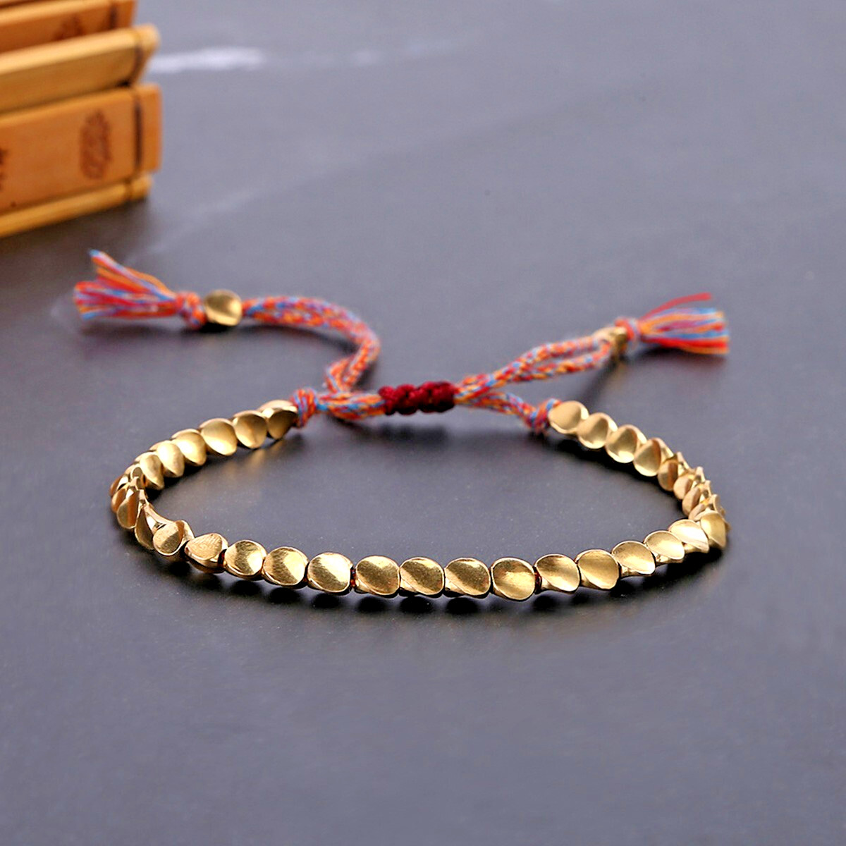 Tibetan Copper Bead Bracelet for Good Luck and Wealth – Healing Bracelets Gift