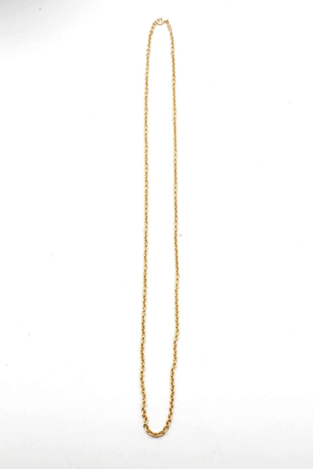 Tiffany & Co. Rolo Link Chain 3mm 24″ 18K Gold