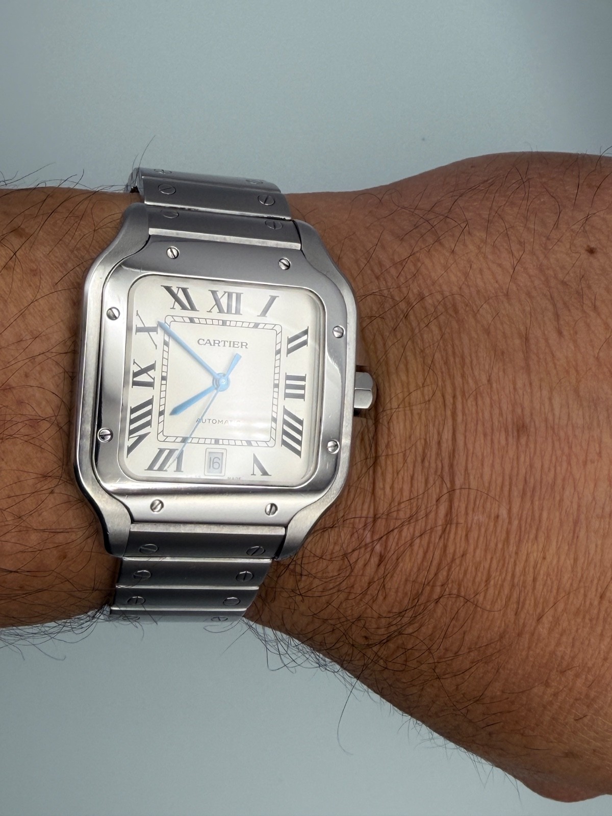 Santos de Cartier Large WSSA0018 | Full Set | 2 Extra Straps | Very Good