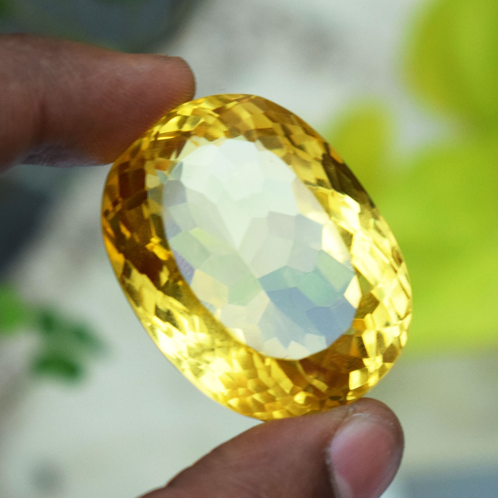 202.30 CT Flawless Yellow Sphene Oval Cut Stunning Certified Loose Gemstone