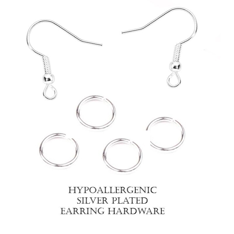 Armenia Flag Earrings Hypoallergenic Silver Plated Fishhooks Mix and Match