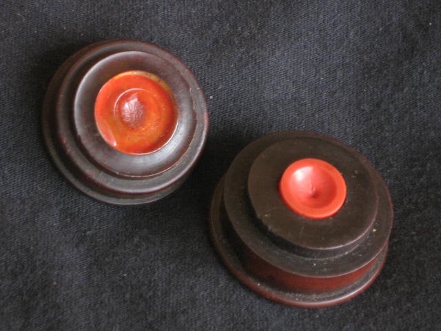 2 Vintage Boxwood Dip Well Oiling Oil Cups & 3 Oilers Watchmakers Jewelers Tools
