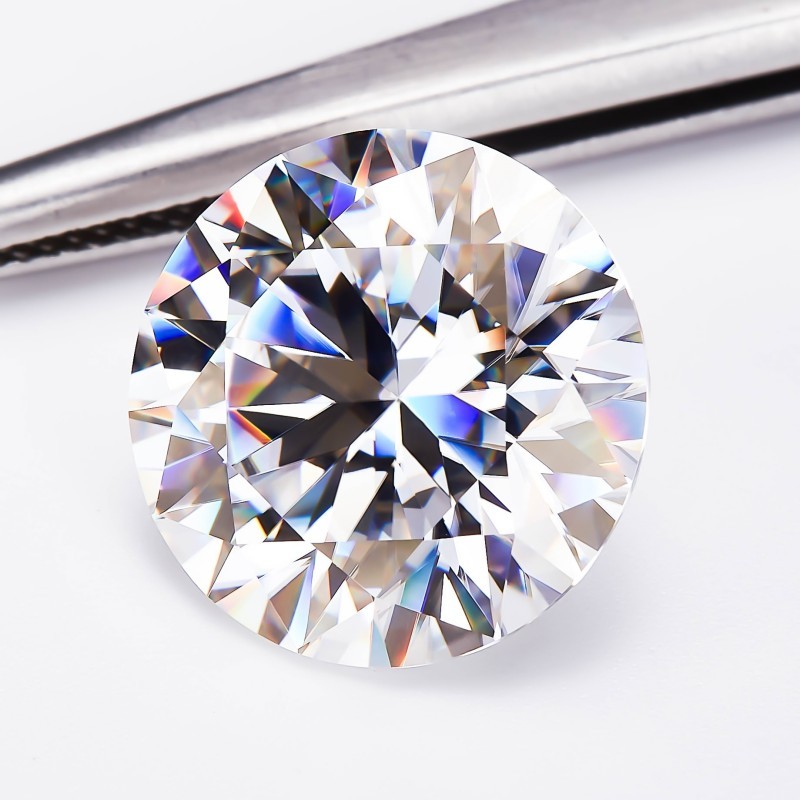 Multicolor 0.5-10ct Round Cut Full Size Loose Moissanite GRA VVS1 Wholesale