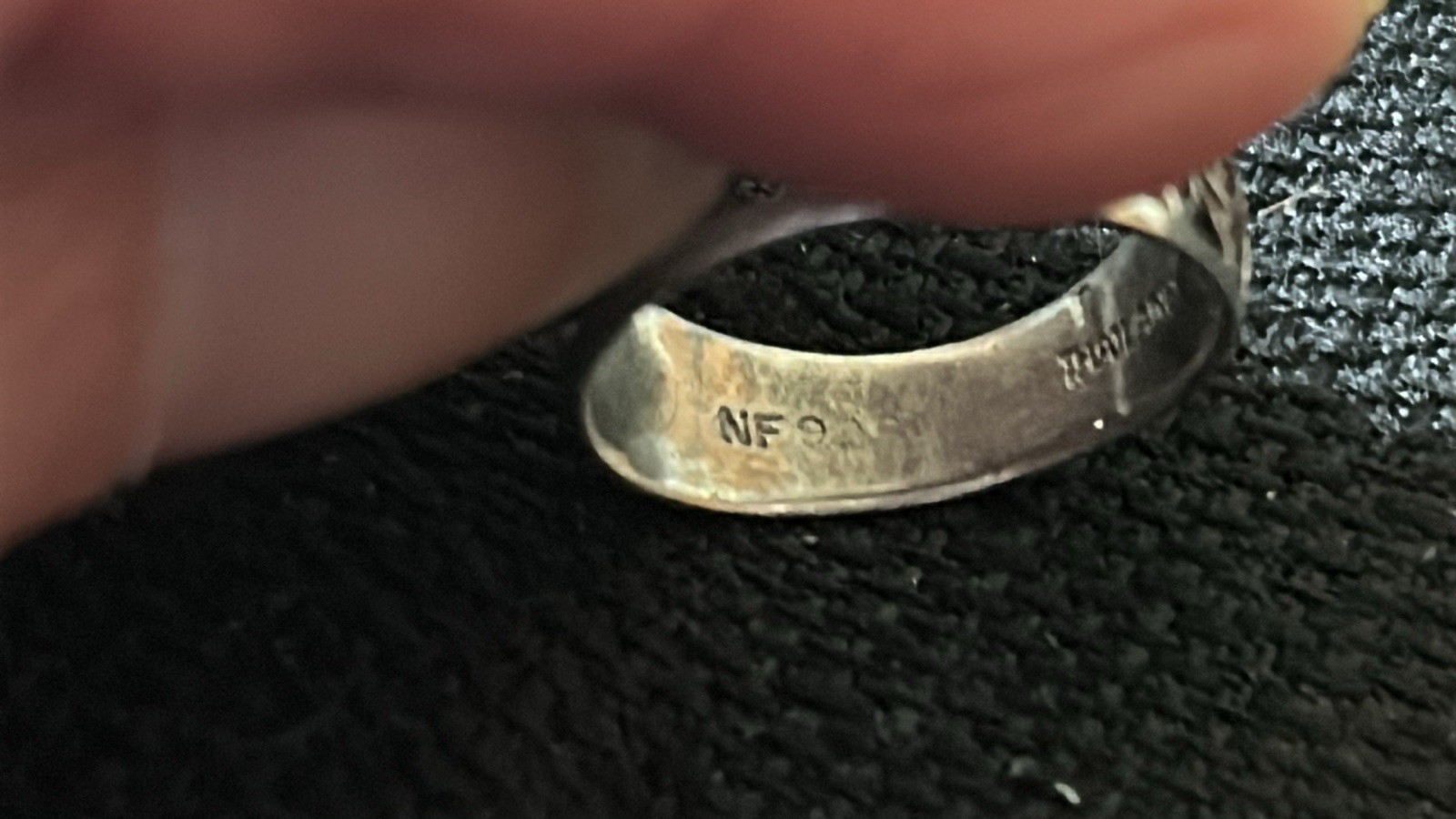Vintage NF 925 Thailand Sterling Silver Scroll Filigree Band Ring Size 6