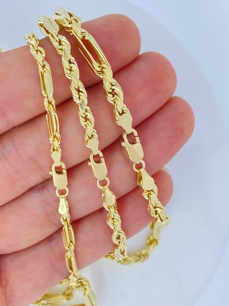 10K Yellow Gold Hollow Milano Bracelet Diamond Cut Real Gold Unisex 2.5mm-5mm