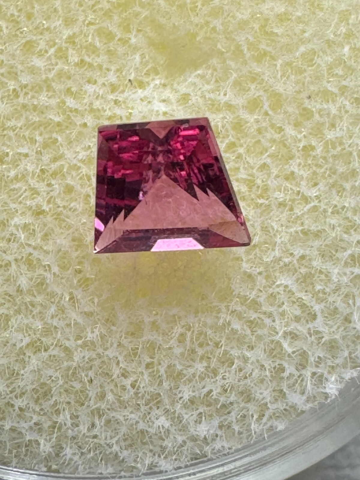 TOURMALINE, Pink, 0.43 Carats, 5 mm x 4.5 mm Tapered Baguette, Clean. #9