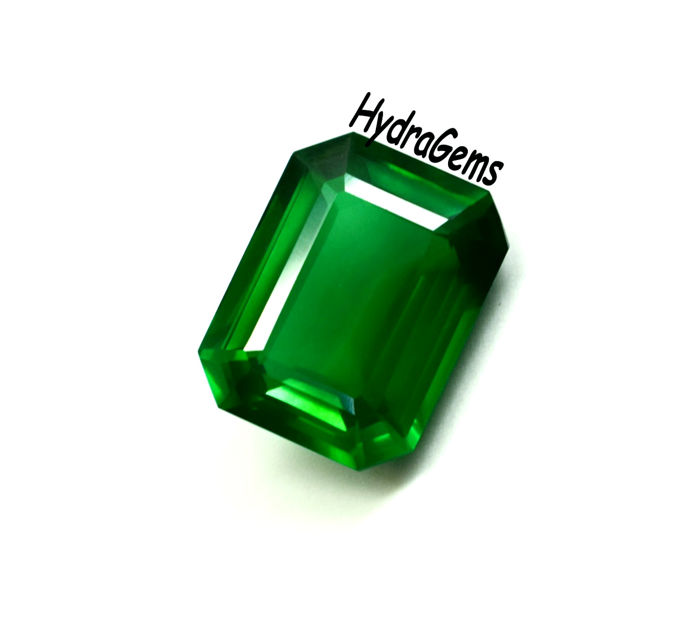 Certified 30 Ct Zambian Natural Vivid Green Emerald Cut Emerald Loose Gemstone