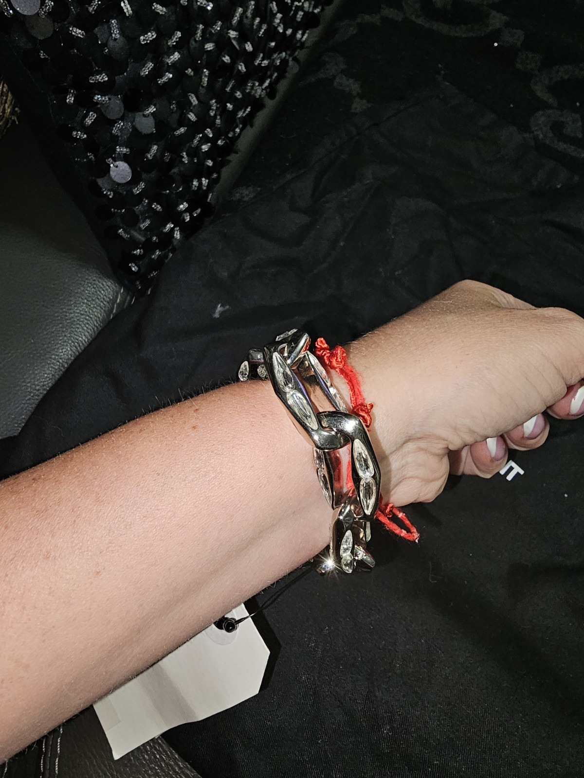 NEW YSL Saint Laurent Diamond Chain & ST Bracelet Authentic
