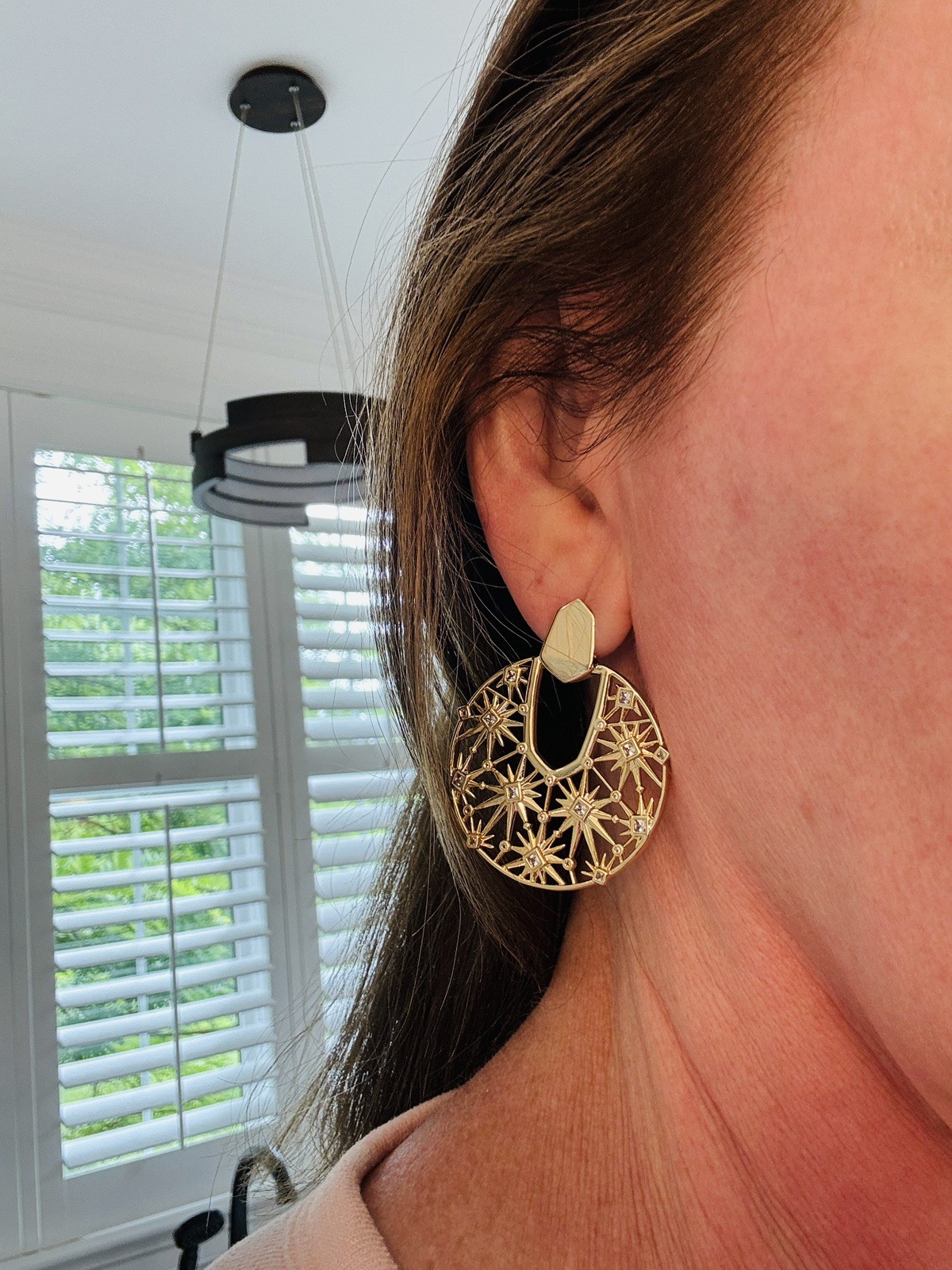 Kendra Scott 14K Gold over Brass Nova Statement Earrings *NWT* (Retired Style)