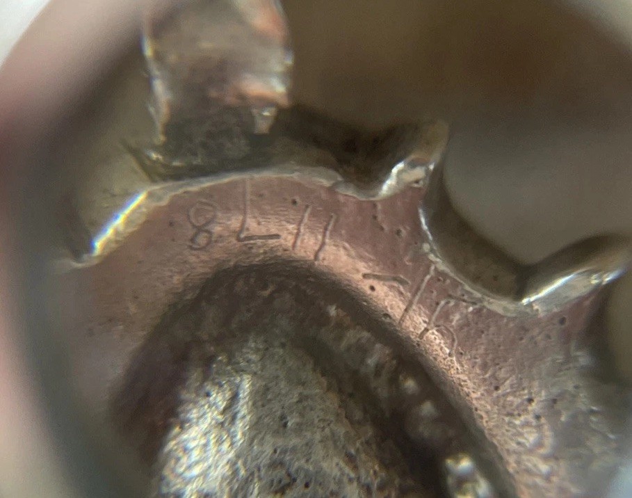 Antique Georgian Era 800 Silver Foil Back Clear Paste Pendant. 18th Century